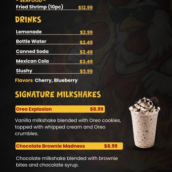 MJ's Hot chicken - Menu - Fast Food Near Me - Boca Raton, Florida