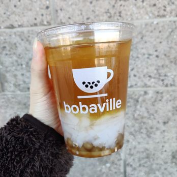Bobaville - Lychee Tea with Lychee Jelly & Boba - Coffee & Tea Near Me - Daly City, California