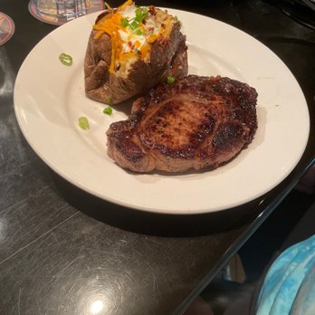 LongHorn Steakhouse - Ribeye and loaded baked tater - Steakhouses Near Me - Clearwater, Florida