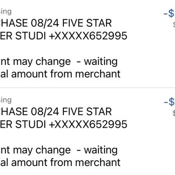 Five Star Barber Studio - The charges of what I had pre paied - Barbers Near Me - Rialto, California