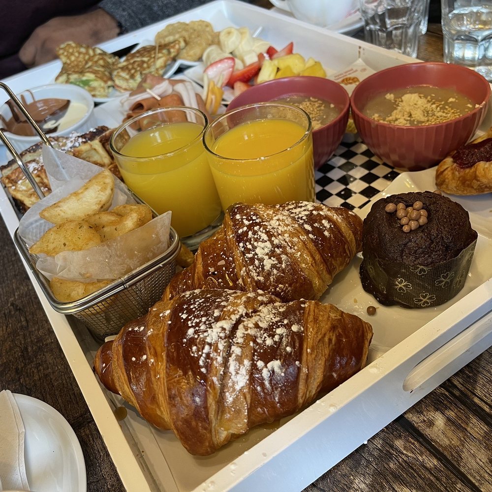 Cacao 70 - a tray of breakfast foods - Desserts Near Me - Montreal, Quebec Cacao 70 - a tray of breakfast foods - Desserts Near Me - Montreal, Quebec