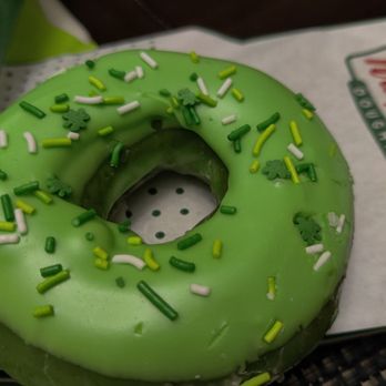Krispy Kreme - Sprinkled Irish Donut for St. Patrick's Day - Donuts Near Me - Union City, California