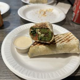 The falafel shwarma The falafel shwarma