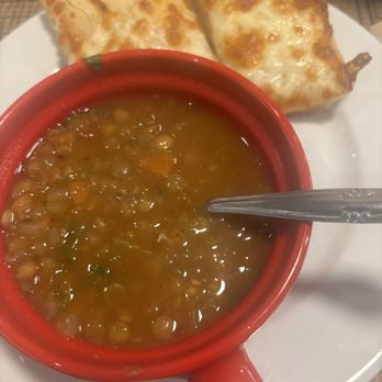 Soup 'n Fresh - Lentil soup with cheese bread :) - Buffets Near Me - Chino Hills, California