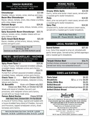Menu photo 7 Inferno Lounge Astoria, OR Menu photo 7 Inferno Lounge Astoria, OR