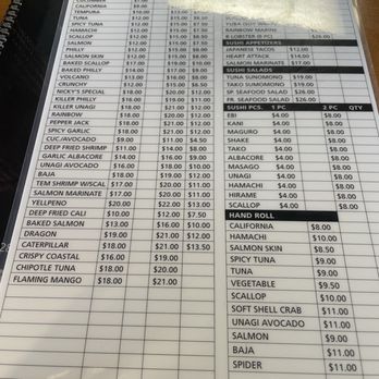 Kasagiri Restaurant - Menu - Sushi Bars Near Me - Tehachapi, California