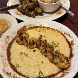 Shrimp and Grits and Pork Chop Shrimp and Grits and Pork Chop