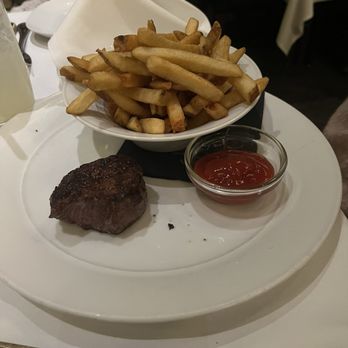Eddie V's Prime Seafood - Kids filet mignon w fries - Steakhouses Near Me - Pittsburgh, Pennsylvania Eddie V's Prime Seafood - Kids filet mignon w fries - Steakhouses Near Me - Pittsburgh, Pennsylvania
