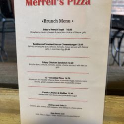 Merrell's Pizza - Brunch menu