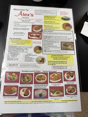 Menu photo 1 Alex's Restaurant Goose Creek, SC Menu photo 1 Alex's Restaurant Goose Creek, SC