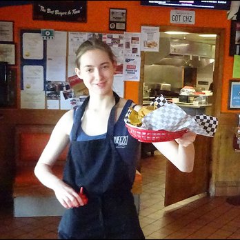 Squeeze Burger - Meet Melissa, my amazingly friendly hostess, who brought my "Squeeze Combo" to me with a smile. - Burgers Near Me Squeeze Burger - Meet Melissa, my amazingly friendly hostess, who brought my "Squeeze Combo" to me with a smile. - Burgers Near Me