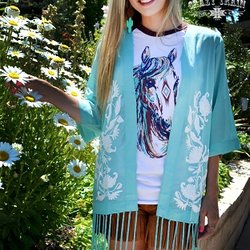 The Longhorn Boutique - Stagecoach Kimono