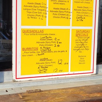 Taqueria La Esperanza - Menu - Food Trucks Near Me - Hood River, Oregon Taqueria La Esperanza - Menu - Food Trucks Near Me - Hood River, Oregon