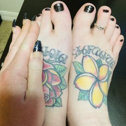$55 pedicure, volcanic pedicure I think is what it was called. She used the hot stones and paraffin wax