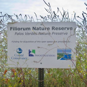 Filiorum Reserve - sign on Burma Road Trail - Hiking Near Me - Rolling Hills Estates, California
