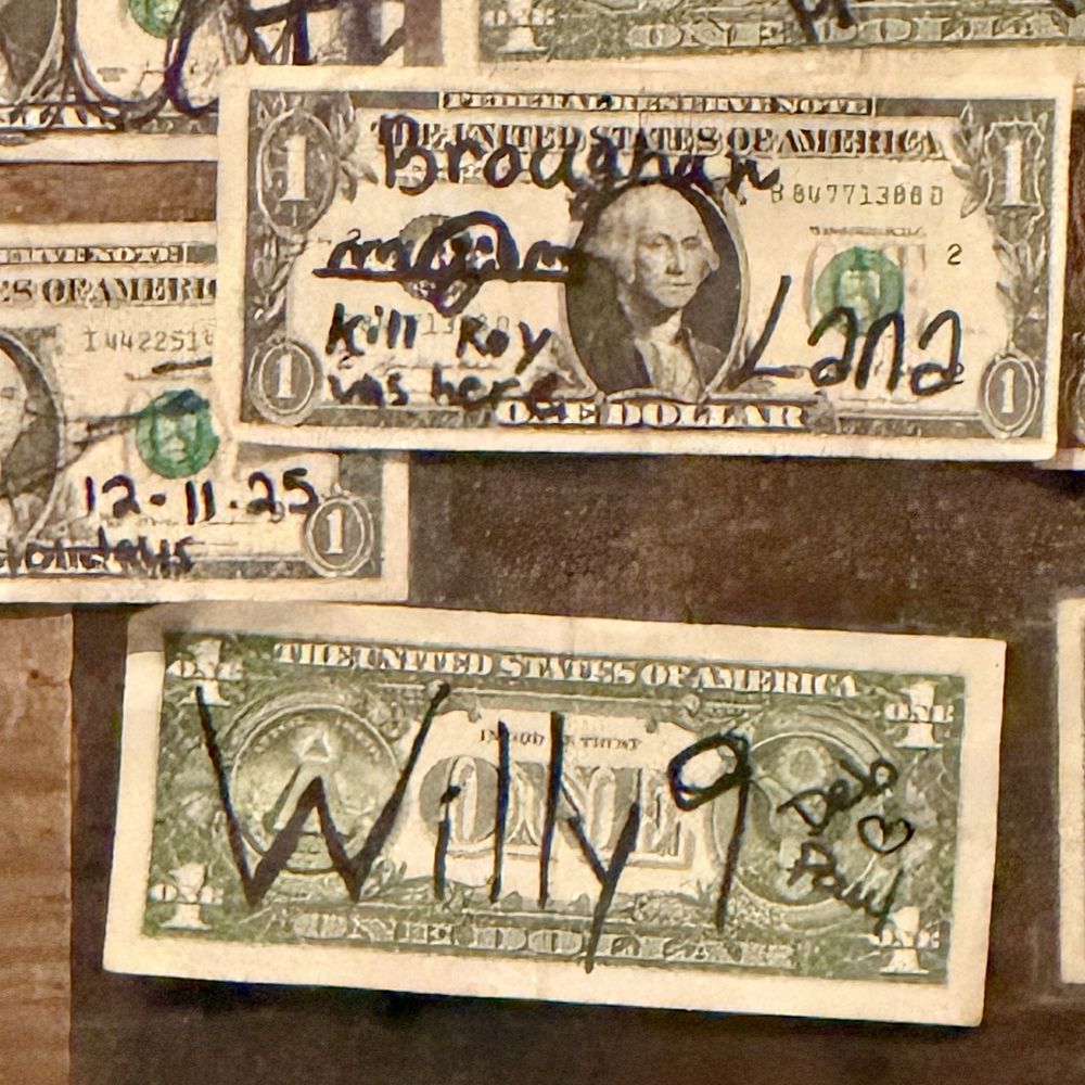 Wicked Pub - Bills on the wall - Pizza Near Me - Fort Myers, Florida
