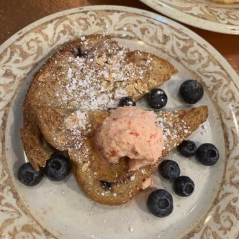 Another Broken Egg Cafe - Blueberry bread French toast side - Breakfast & Brunch Near Me - Pensacola, Florida