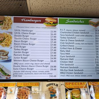 Johnie's Jr. Burgers - Menu - Burgers Near Me - Orange, California