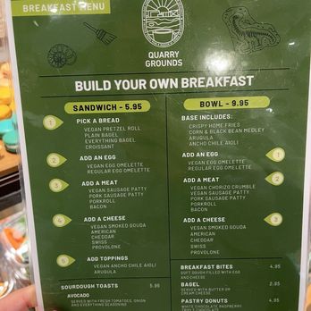 Quarry Grounds - BYO Menu - Coffee & Tea Near Me - Mantua Township, New Jersey