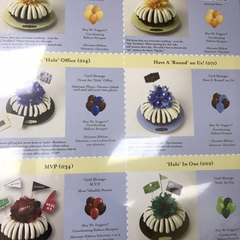 Nothing Bundt Cakes - A page of their special orders - Bakeries Near Me - Henderson, Nevada