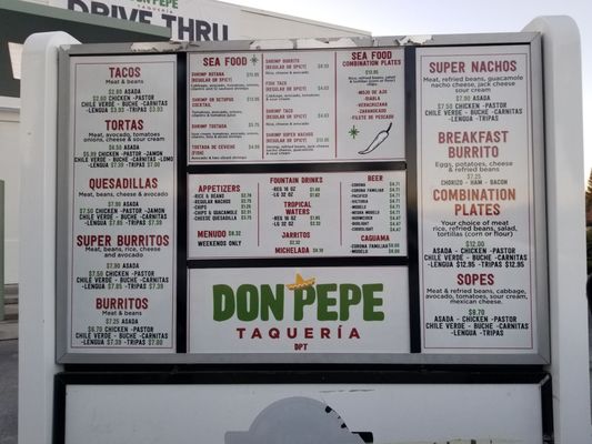 Menu photo 4 Don Pepe Taquería Fresno, CA Menu photo 4 Don Pepe Taquería Fresno, CA