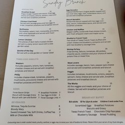 Woodbine Inn - Sunday brunch menu