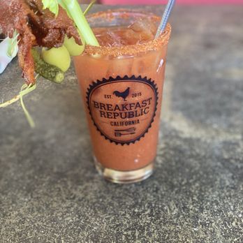 Breakfast Republic - Soft bacon in a weak Bloody Mary - Breakfast & Brunch Near Me - San Diego, California