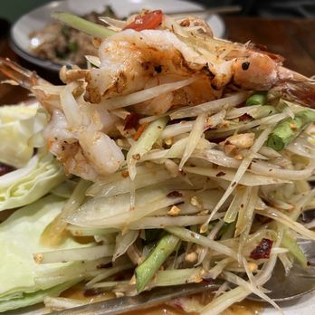 Golden Spoon - Papaya Salad with Prawns - Thai Near Me - Manteca, California