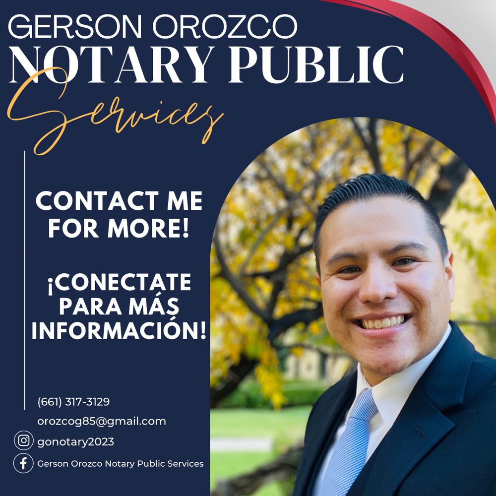 GERSON OROZCO NOTARY PUBLIC SERVICES Request a Quote Thousand Oaks