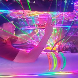 The Ultimate Taxi - A multi beam laser show? Of course! It's The Ultimate Taxi!