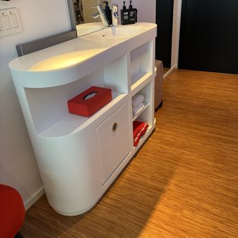 CitizenM San Francisco Union Square - Sink area is outside the bathroom. Small but functional. - Hotels Near Me - San Francisco, California CitizenM San Francisco Union Square - Sink area is outside the bathroom. Small but functional. - Hotels Near Me - San Francisco, California