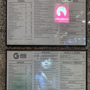 George Prime Burger - menu - Burgers Near Me - Prague, Puerto Rico George Prime Burger - menu - Burgers Near Me - Prague, Puerto Rico