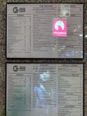 Menu photo 1 George Prime Burger Prague, PR Menu photo 1 George Prime Burger Prague, PR