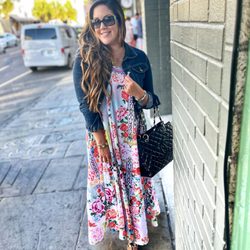 Our gorgeous customer rocking brand new Tiffany sunglasses, a black patent Chanel GST, and Livagirl maxi!