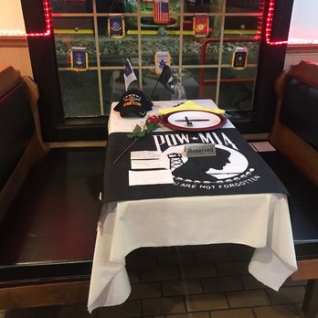 Chicago Pizza Kitchen - POW/MIA table - Pizza Near Me - Albuquerque, New Mexico