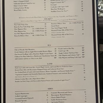 Duke's Steakhouse - menu - Steakhouses Near Me - Sparks, Nevada Duke's Steakhouse - menu - Steakhouses Near Me - Sparks, Nevada