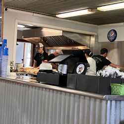Big Mike's Grill - Behind the counter where it happens.
