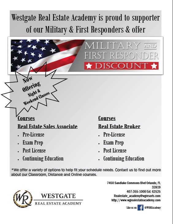 WESTGATE REAL ESTATE ACADEMY Updated June 2024 7450 Sandlake