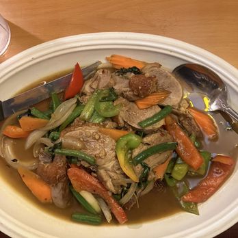 Jao Thai Kitchen - A very generous portion of basil duck. - Thai Near Me - Melbourne, Florida Jao Thai Kitchen - A very generous portion of basil duck. - Thai Near Me - Melbourne, Florida