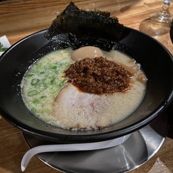 IPPUDO NY - Karaka Spicy Ramen with extra seaweed and egg - Ramen Near Me - New York, New York IPPUDO NY - Karaka Spicy Ramen with extra seaweed and egg - Ramen Near Me - New York, New York
