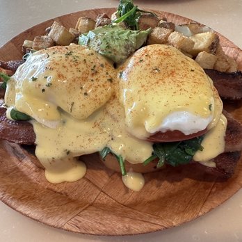 My Cafe - BEAST (bacon, eggs, avocado, spinach, tomato) eggs Benedict - Breakfast & Brunch Near Me - Kapolei, Hawaii My Cafe - BEAST (bacon, eggs, avocado, spinach, tomato) eggs Benedict - Breakfast & Brunch Near Me - Kapolei, Hawaii