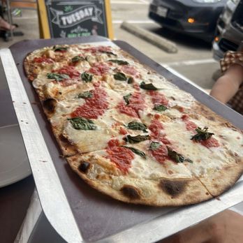 Olivella's Pizza And Wine - Margherita Roman Style Pizza - Pizza Near Me - Dallas, Texas Olivella's Pizza And Wine - Margherita Roman Style Pizza - Pizza Near Me - Dallas, Texas
