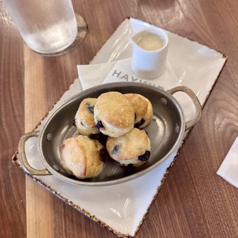 Haywire - Blueberry biscuits ($10.95) - New American Near Me - Austin, Texas