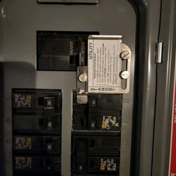 Doyle Electric - Inside - 30 amp outdoor plug connected to 220 breaker for easy power restoral during power outages