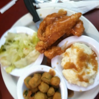 Bullock's Bar-B-Que - Chicken tenders with gravy (requested), steam baggage (bacon grease), etc. - Barbeque Near Me - Durham, North Carolina Bullock's Bar-B-Que - Chicken tenders with gravy (requested), steam baggage (bacon grease), etc. - Barbeque Near Me - Durham, North Carolina