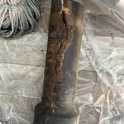 J&J Plumbing - Our nearly 100 year old metal pipes