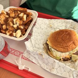 Double Stack - Pooh's double cheeseburger and poutine