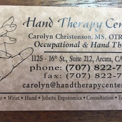 Hand Therapy Center - She also has evening hours.