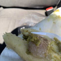 Ricos Tamales - Hair on chicharron tamale