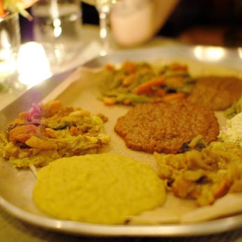 Bati Ethiopian Kitchen  - Vegetarian Combo for 2 - Ethiopian Near Me - Brooklyn, New York